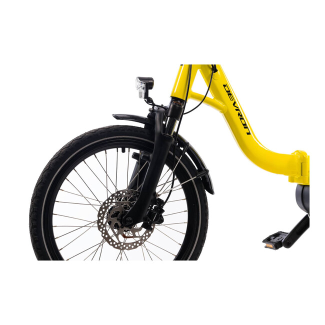 Bicicleta Electrica Pliabila Devron 20126 - 20 Inch, M, Galben