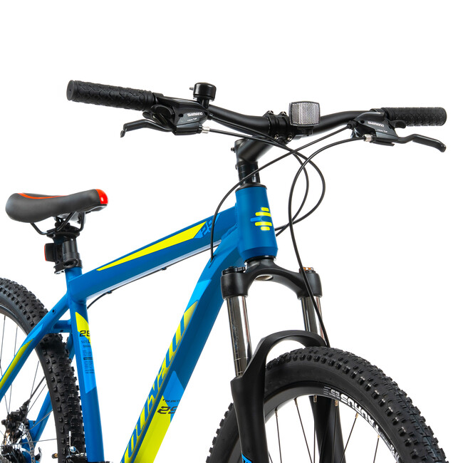 Bicicleta MTB Colinelli COL25, Marimea M, 29 inch, Albastru, Schimbator Shimano ST-EF500 EZ-FIRE PLUS, 24 Viteze, Cadru Aluminiu, Frane pe Disc