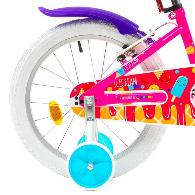 Bicicleta Copii DHS Icecream - 18 Inch, Roz