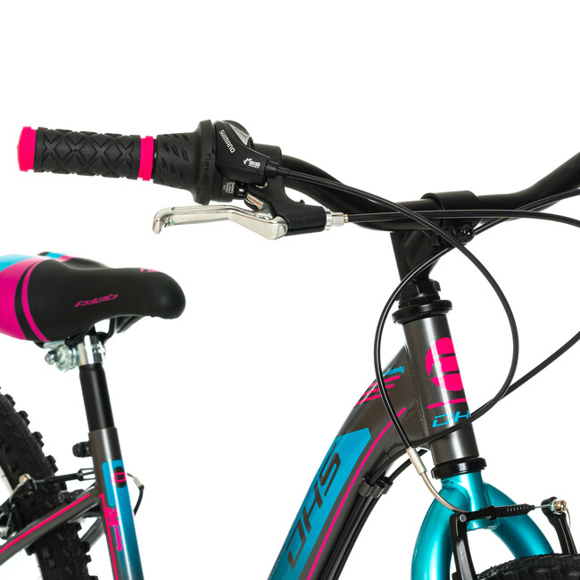 Bicicleta Copii DHS Modesty - 24 Inch, Gri
