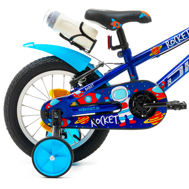 Bicicleta Copii DHS Rocket - 14 Inch, Albastru