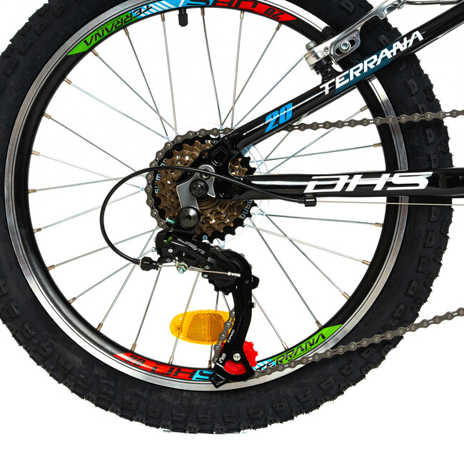 Bicicleta Copii Dhs Terrana 2023 - 20 Inch, Negru/Albastru
