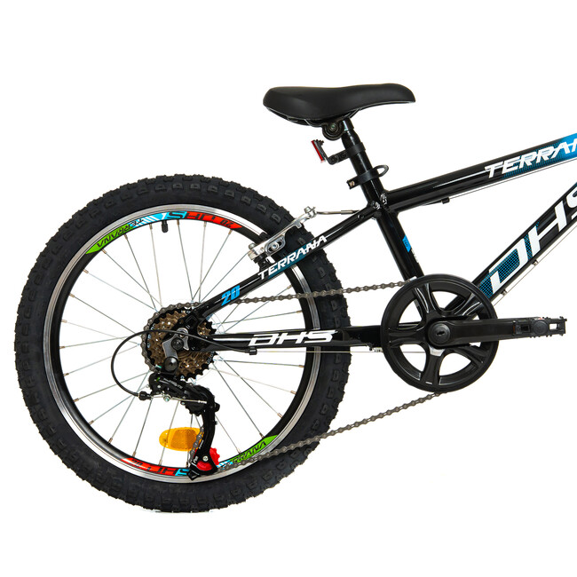 Bicicleta Copii Dhs Terrana 2023 - 20 Inch, Negru/Albastru