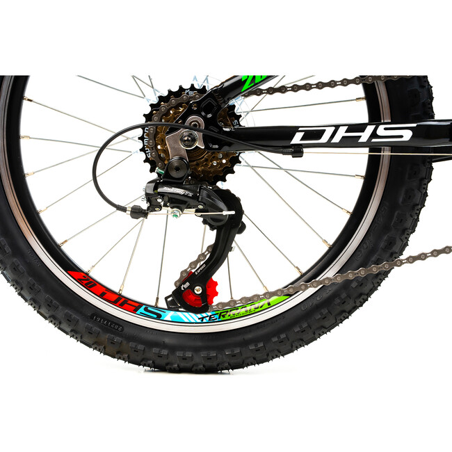 Bicicleta Copii Dhs Terrana 2023 - 20 Inch, Negru/Verde