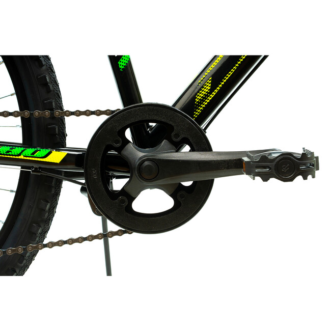 Bicicleta Copii DHS Turbo - 24 Inch, Negru-Verde