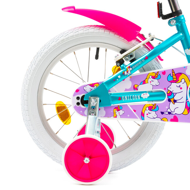 Bicicleta Copii DHS Unicorn - 16 Inch, Albastru