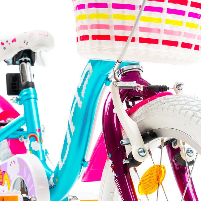 Bicicleta Copii DHS Unicorn - 16 Inch, Albastru
