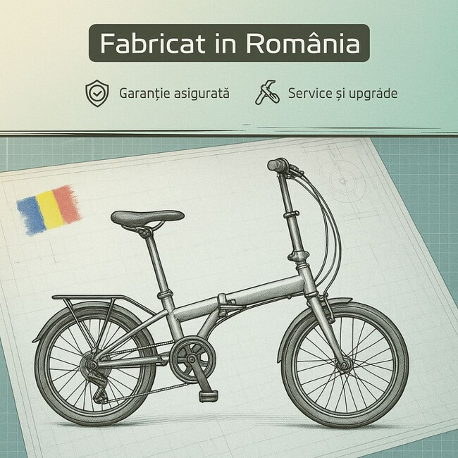 Bicicleta Electrica Pliabila Devron 20126 - 20 Inch, M, Galben