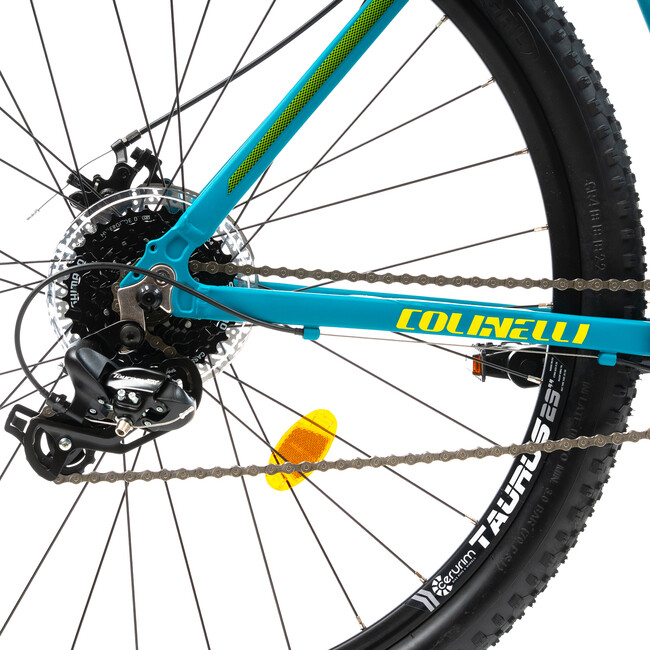 Bicicleta MTB Colinelli COL25, Marimea M, 29 inch, Verde, Schimbator Shimano ST-EF500 EZ-FIRE PLUS, 24 Viteze, Cadru Aluminiu, Frane pe Disc