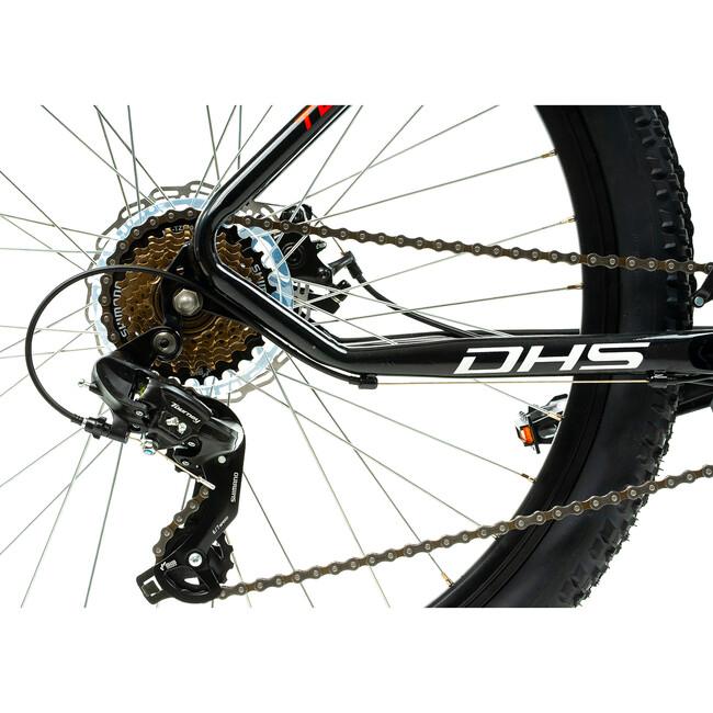 Bicicleta Mtb Dhs 2605 - 26 inch, M, Negru/Rosu