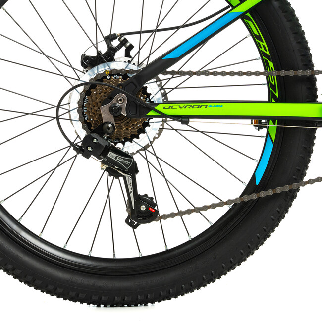 Bicicleta Copii Devron Alaska - 24 Inch, Negru-Verde