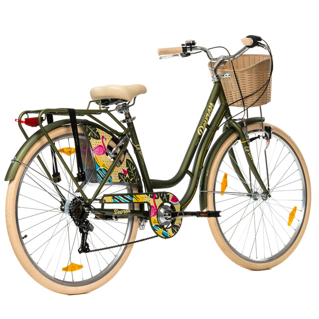 Bicicleta Oras Devron Grazia 6S - 28 Inch, L, Verde