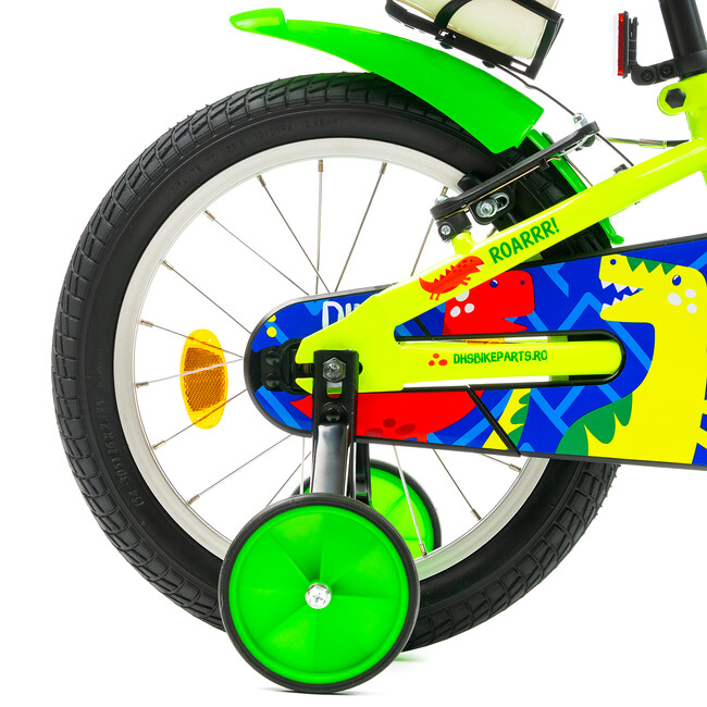 Bicicleta Copii DHS Dino - 16 Inch, Verde