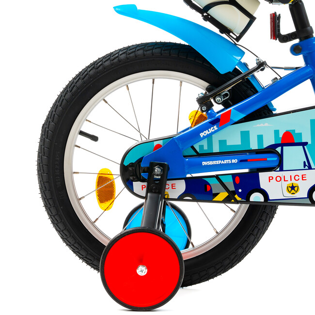 Bicicleta Copii DHS Police - 16 Inch, Albastru