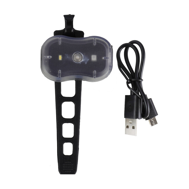 Far Semnalizator Bicicleta FalconEye Led - 2 Functii, Negru-Rosu