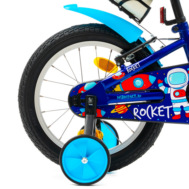 Bicicleta Copii DHS Rocket - 16 Inch, Albastru