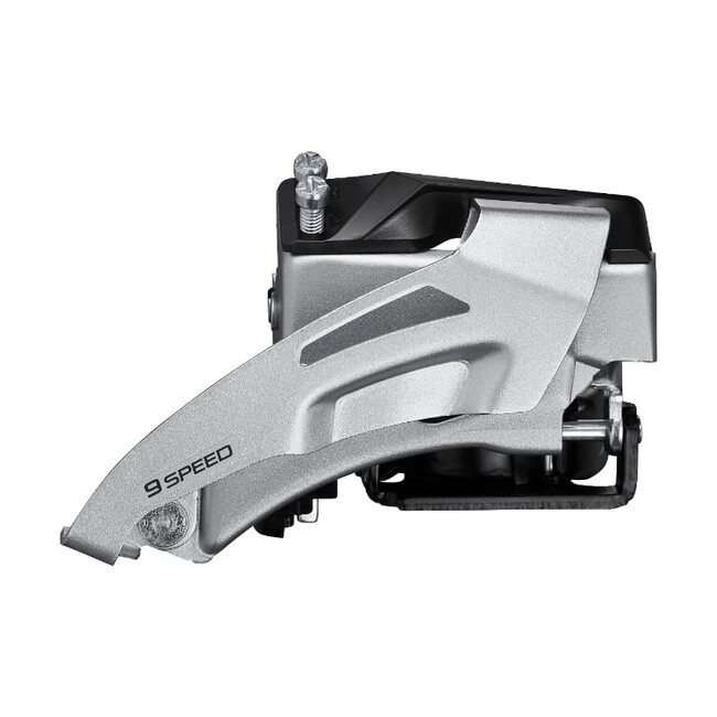 Schimbator fata 2x9 viteze Shimano Altus AFDM2020TSM4, Top-Sing, Dual-Pull, argintiu